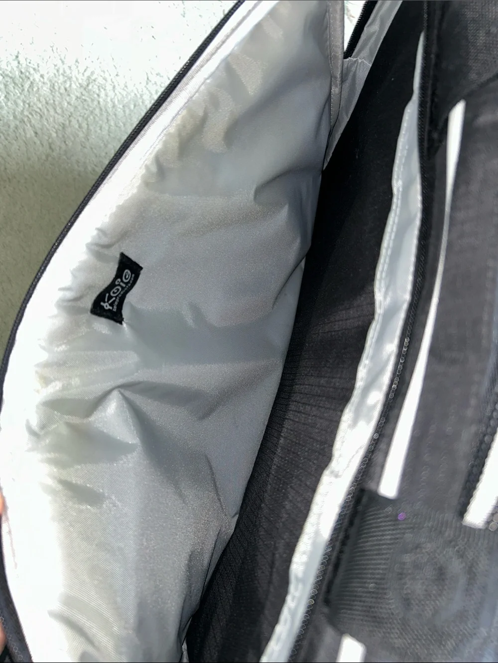 KORIN Black and Silver Men's Bag -